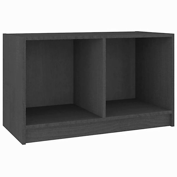 furnicato TV-Schrank Grau 70x33x42 cm Massivholz Kiefer (1-St) günstig online kaufen