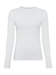 LASCANA Langarmshirt aus weicher Rippware, Stehkragen, Basic günstig online kaufen