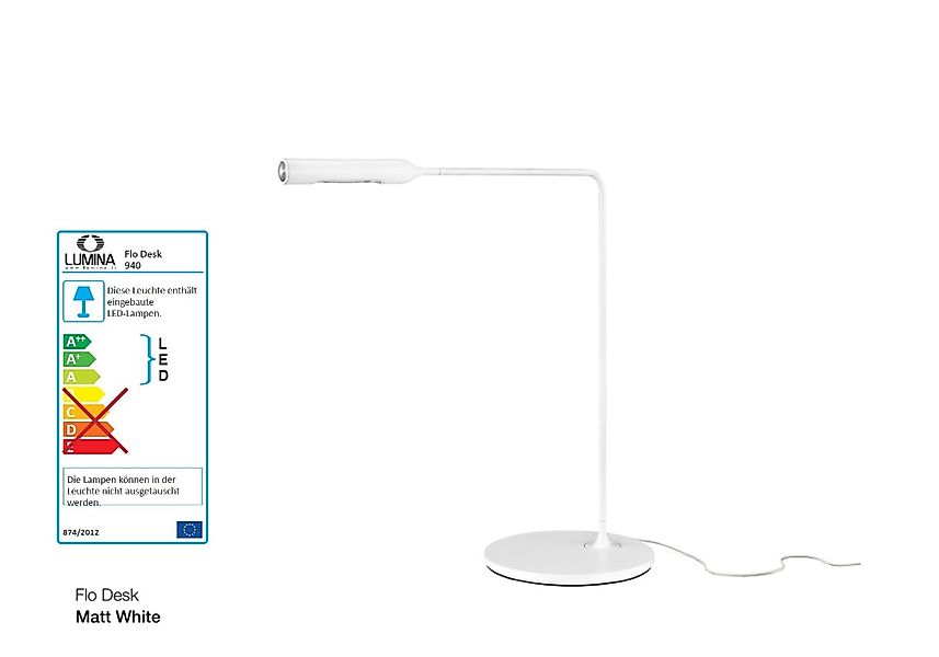 FLO Desk Tischlampe weiß günstig online kaufen