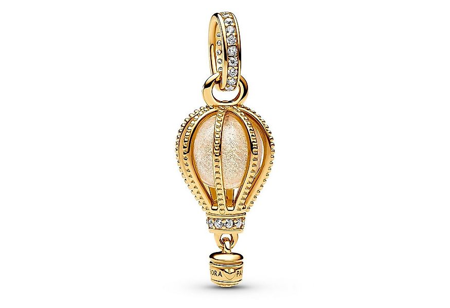 Pandora Kettenanhänger Charm-Funkelnder Klarer Heißluftballon Goldfarben günstig online kaufen