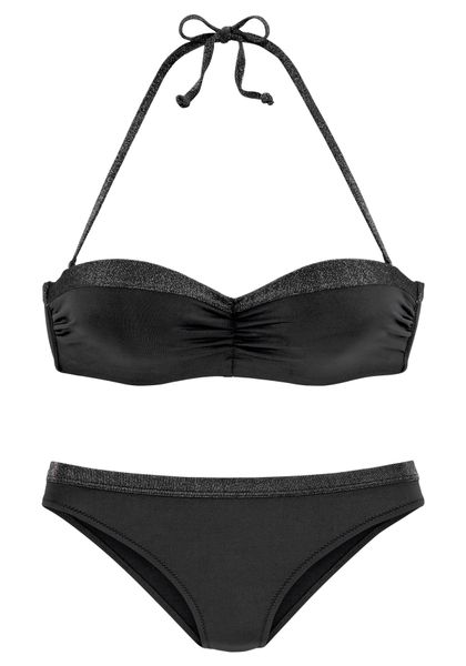 JETTE Bügel-Bandeau-Bikini mit glitzernden Einsätzen günstig online kaufen