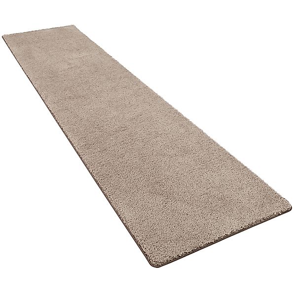 Snapstyle Hochflor Shaggy Läufer Teppich Palace Taupe 80x160cm günstig online kaufen