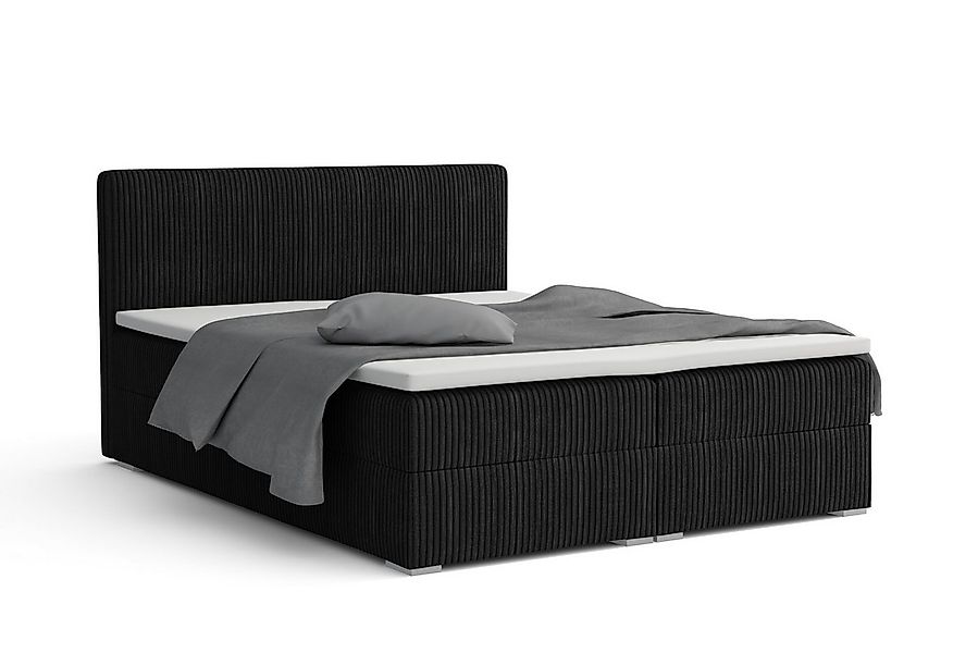 Deine Möbel 24 Boxspringbett LON IV Boxspring Komplettbett Polsterbett Bone günstig online kaufen