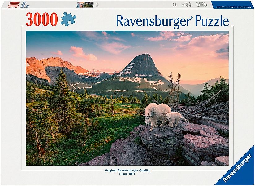 Ravensburger Puzzle Almbock mit Baby, 3000 Puzzleteile, Made in Germany günstig online kaufen