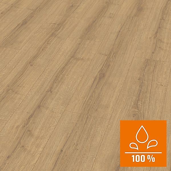 Egger AquaClick it Laminat 8 mm Wasserfest Eiche Sherman Honig günstig online kaufen