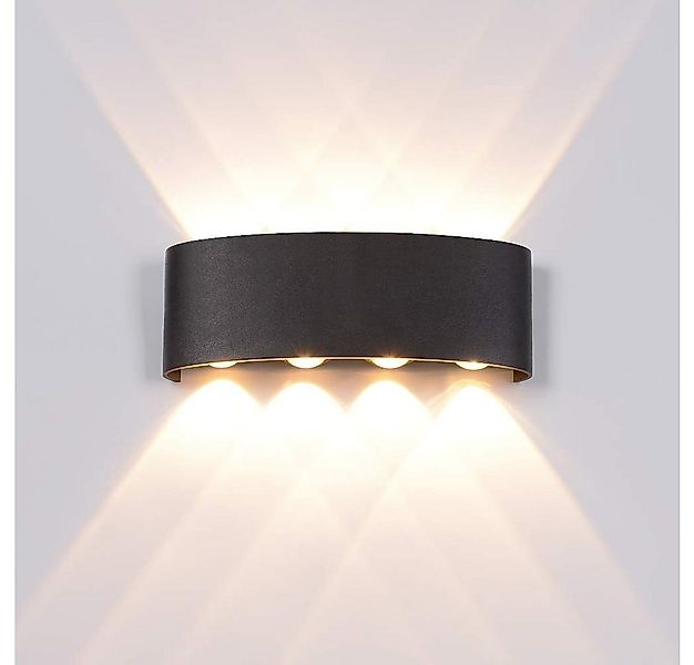 BlingBin LED Wandleuchte Innen & Außenwandleuchte Up and Down Wandlampe Wan günstig online kaufen
