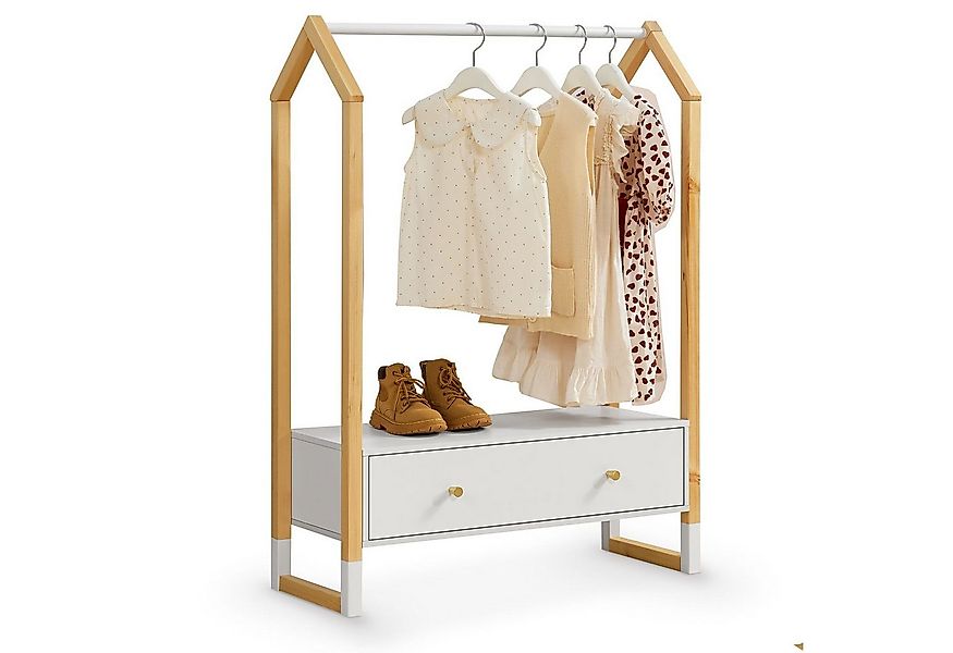 Juskys Kleiderständer Filla, Kleiderstange für Kinder, natürliches Design f günstig online kaufen