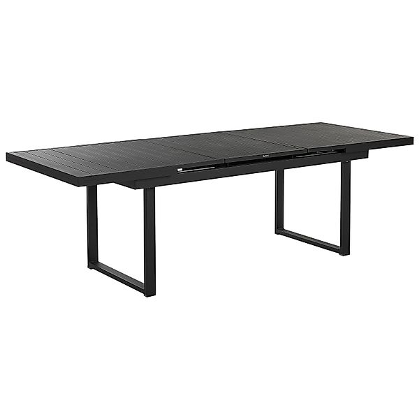 Beliani Gartentisch VALCANETTO Schwarz 180x90x84 günstig online kaufen