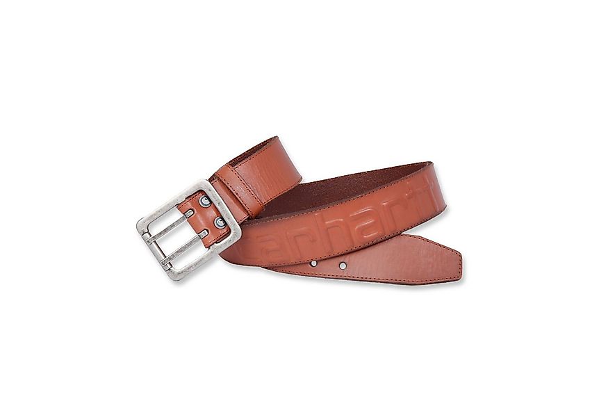 Carhartt Ledergürtel Logo Belt Geschliffenes Leder günstig online kaufen