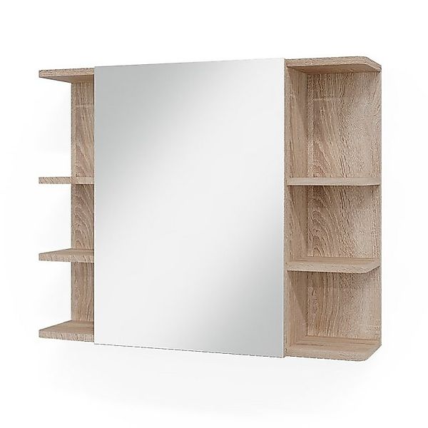 Vicco Badspiegelschrank Fynn Sonoma 80 x 64 cm günstig online kaufen