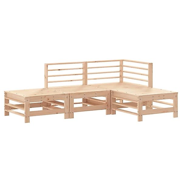 vidaXL 4-Tlg Garten-Lounge-Set Massivholz Kiefer 3186501 günstig online kaufen