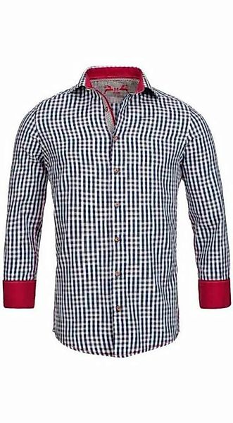 OS-Trachten Trachtenhemd Trachtenhemd Langarm Kelvin in Mittelbraun von OS- günstig online kaufen