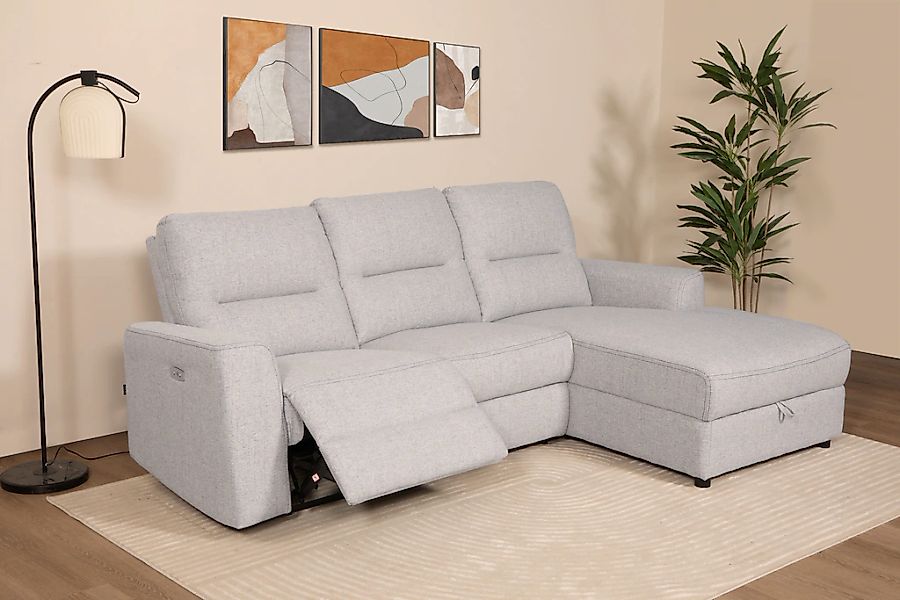 Home affaire Ecksofa "VENOIR, L-Form, 250 cm, manuelle u. elektrische Funkt günstig online kaufen