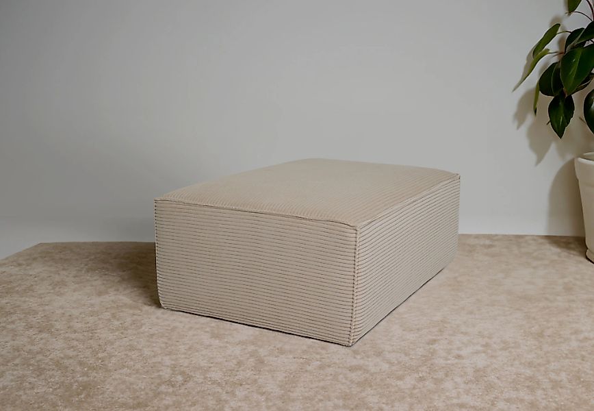 OTTO home Polsterhocker "Clayton" in einem trendigen Cord-Bezug günstig online kaufen