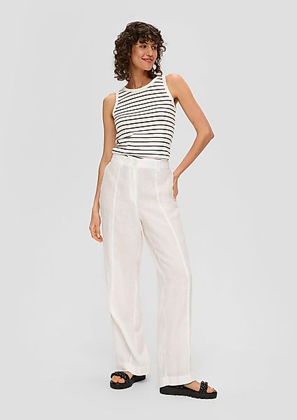s.Oliver Stoffhose Regular: Leinenhose mit weitem günstig online kaufen