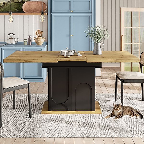 OKWISH Esstisch Multifunktionaler Ausziehtisch (für 4-6 günstig online kaufen