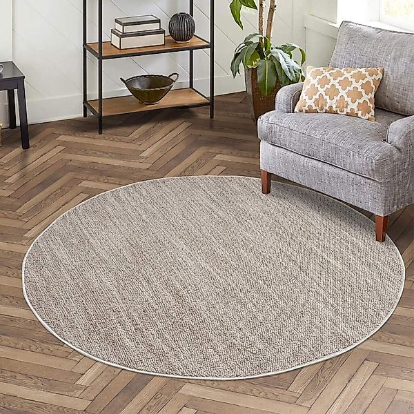 Carpet City Teppich "CLASICO 0052" rund 11 mm Höhe Kurzflor, Hochtief-Muste günstig online kaufen