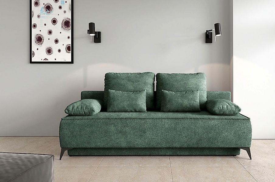 WERK2 Schlafsofa "Indira", 2-Sitzer Sofa & Schlafcouch mit Bettkasten günstig online kaufen