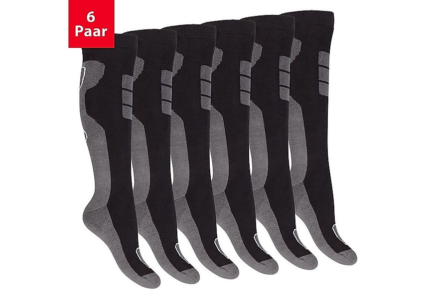 Footstar Thermosocken Herren Winter Thermo Kniestrümpfe (6 Paar) Vollfrotte günstig online kaufen
