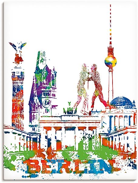 Artland Wandbild "Berlin Grafik", Berlin, (1 St.), als Alubild, Leinwandbil günstig online kaufen