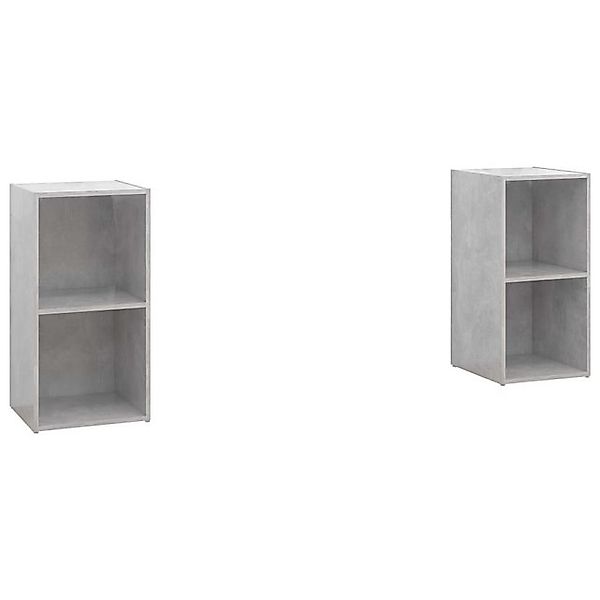 vidaXL TV-Schrank TV-Schränke 2 Stk Betongrau 72x35x36,5 cm Spanplatte Lowb günstig online kaufen