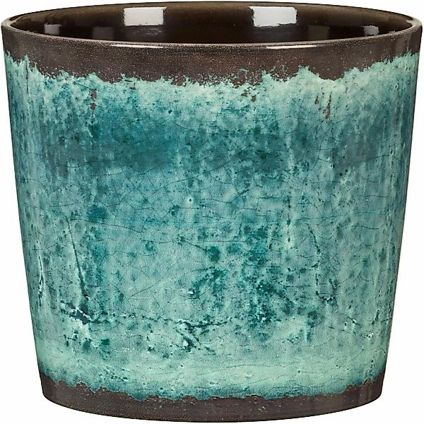 Scheurich Übertopf 870 Ø 13 cm x 12 cm Ocean Glaze günstig online kaufen