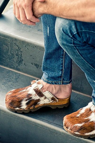 woody GmbH Kuhfell Clogs - LUKAS FELL - kuhfell Sneaker günstig online kaufen