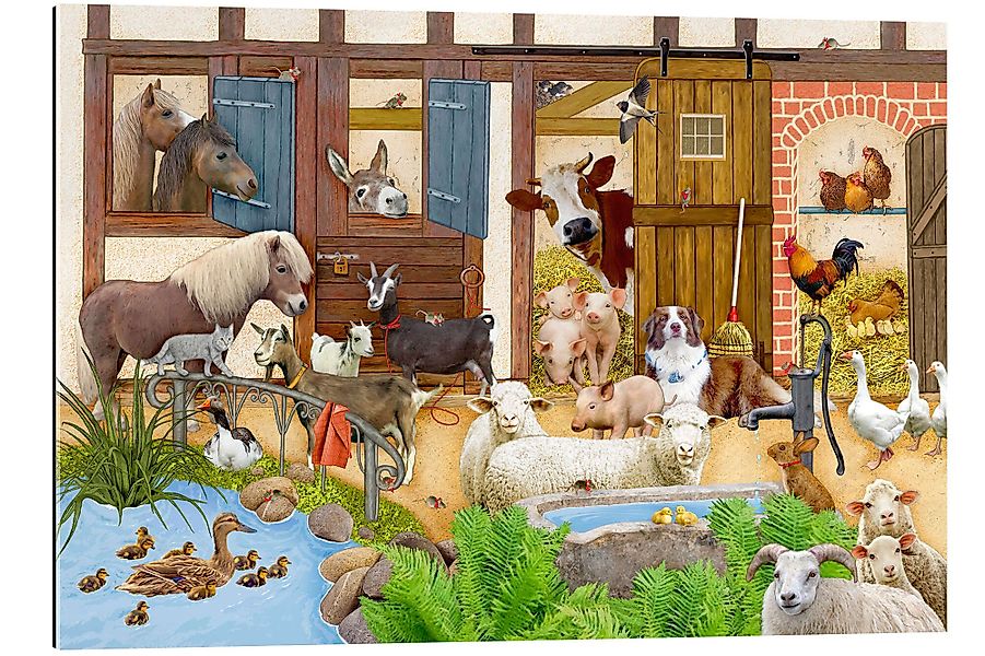 Posterlounge Wandbild Tiere auf dem Bauernhof, günstig online kaufen