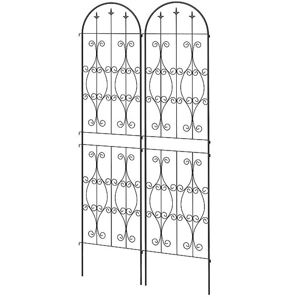 Outsunny Lot de 2 supports pour plantes grimpantes, Rankgitter für Garten m günstig online kaufen