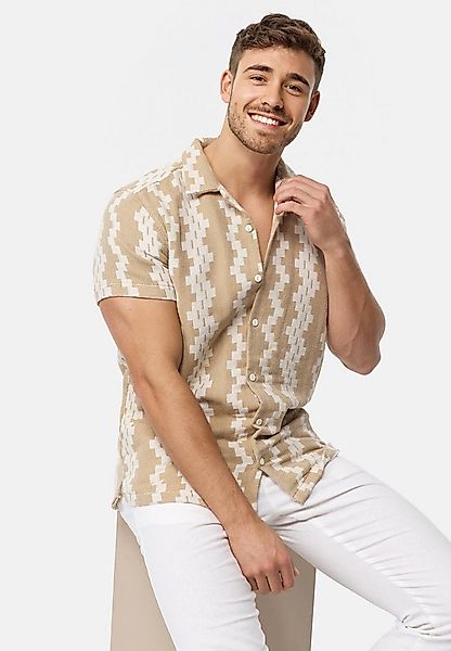 Indicode Kurzarmhemd Herren INCosby Herrenhemd Kurzarm leichtes Kurzarmhemd günstig online kaufen