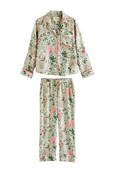 LAURA ASHLEY Pyjama Laura Ashley Viskose-Schlafanzug mit Knopfleiste (2 tlg günstig online kaufen