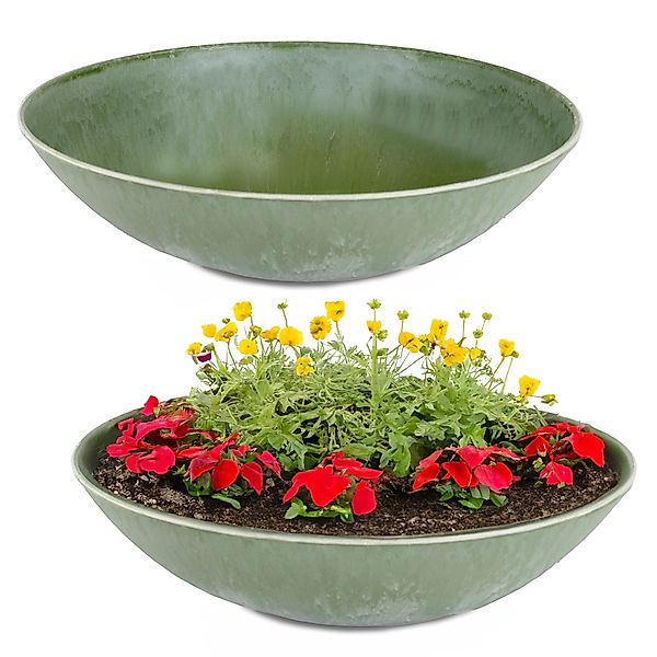 matches21 HOME & HOBBY Blumentopf Flache günstig online kaufen