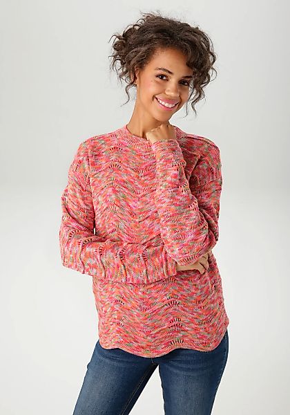 Aniston CASUAL Strickpullover, aus buntem Space-Garn - jedes Teil ein Unika günstig online kaufen