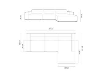 Micadoni Ecksofa Jodie, 4-Sitzer günstig online kaufen