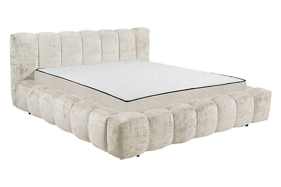 riess-ambiente Polsterbett DIAMOND 180x200cm weiß Chenille · mit Matratze & günstig online kaufen