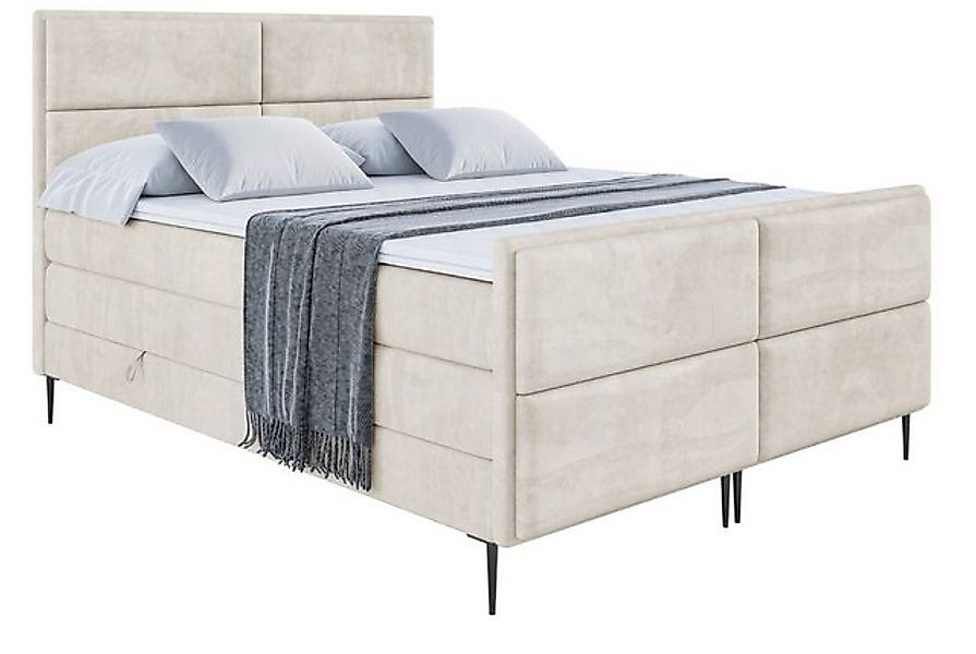 ALTDECOR Boxspringbett AURA-F-Z KING (Multipocket-Matratze H4, H3 Matratze günstig online kaufen