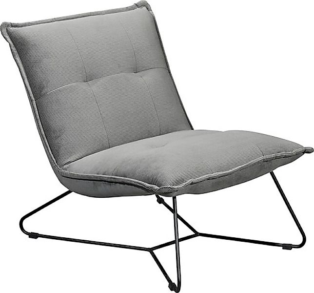 ED EXCITING DESIGN Sessel »Vico«, mit Design-Gestell aus schwarzem Metall, günstig online kaufen