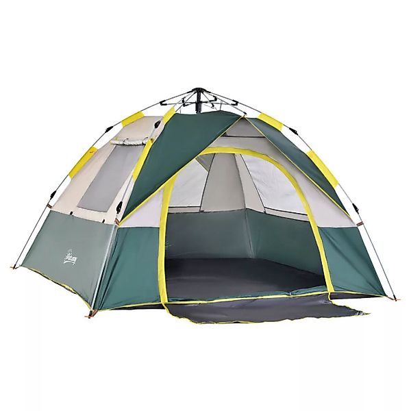 Outsunny Campingzelt grün Polyester-Mischgewebe B/H/L: ca. 195x135x205 cm günstig online kaufen