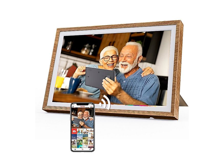 Fine Life Pro Digitaler Fotorahmen mit WiFi-Fotoübertragung. Digitaler Bild günstig online kaufen