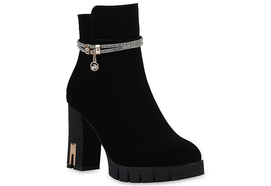 VAN HILL 840506 Stiefelette Damen Leicht Gefütterte Klassische Stiefeletten günstig online kaufen