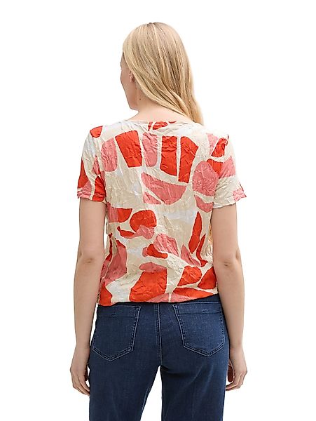 TOM TAILOR T-Shirt mit All-Over Print günstig online kaufen