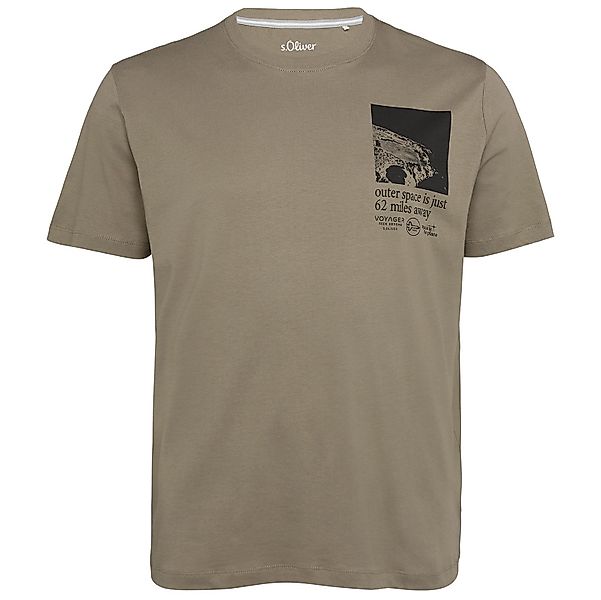 s.Oliver Rundhalsshirt s.Oliver T-Shirt taupe XXL günstig online kaufen