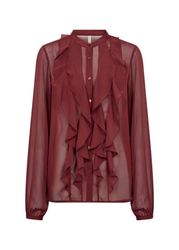 soyaconcept Langarmshirt - feminines transparentes Hemd günstig online kaufen