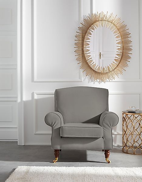 Home affaire Sessel Rennes, in Samtoptik günstig online kaufen