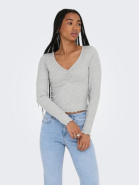 ONLY Langarmshirt ONLBETTY L/S V-NECK TOP CC JRS günstig online kaufen