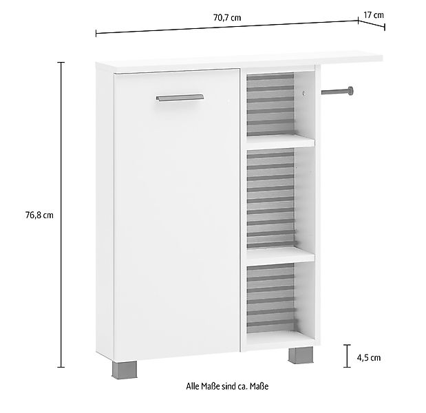 Schildmeyer Seitenschrank Katta, Breite 70 cm günstig online kaufen