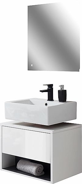 PLACES OF STYLE Badmöbel-Set "Studio Line, Bad im modernen Design, 2-teilig günstig online kaufen