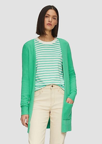s.Oliver Cardigan Strickjacke Strickjacke mit Rippbündchen günstig online kaufen