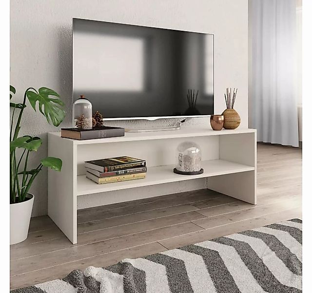 furnicato TV-Schrank Weiß 100x40x40 cm Holzwerkstoff günstig online kaufen