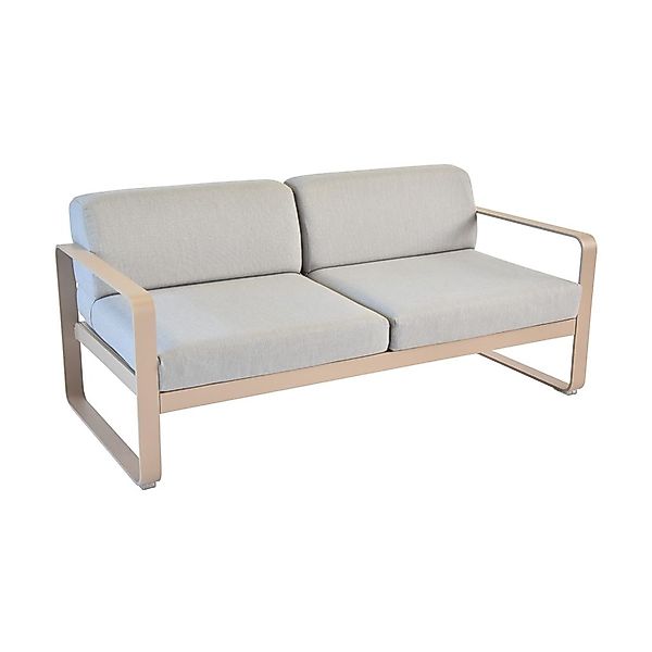 Bellevie Lounge-Sofa 2-Sitzer 14 Muskat 79 Flanellgrau günstig online kaufen